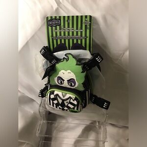 Kids Beetlejuice Green and Black Backpack